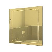 Люк-дверца ревизионная ERA 218х218 с фланцем 196х196 декор. Gold АБС картинка